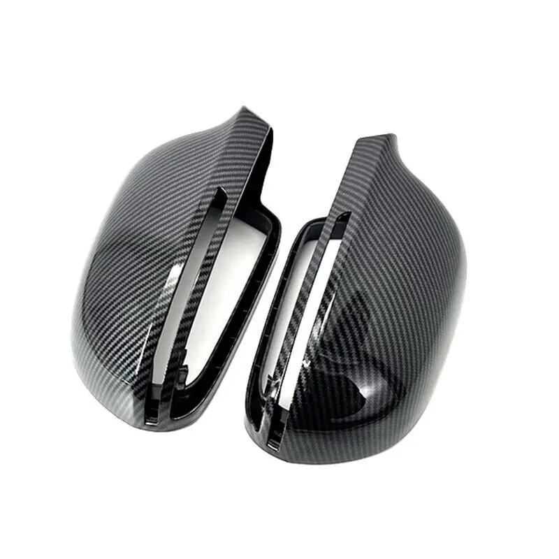 For Audi A3 A4 B8/B8.5 A5 A6L A8L RS6 S8 Q3 Car Replacement Rearview Side Mirror Cover Wing Cap Exterior Door Case Trim Carbon