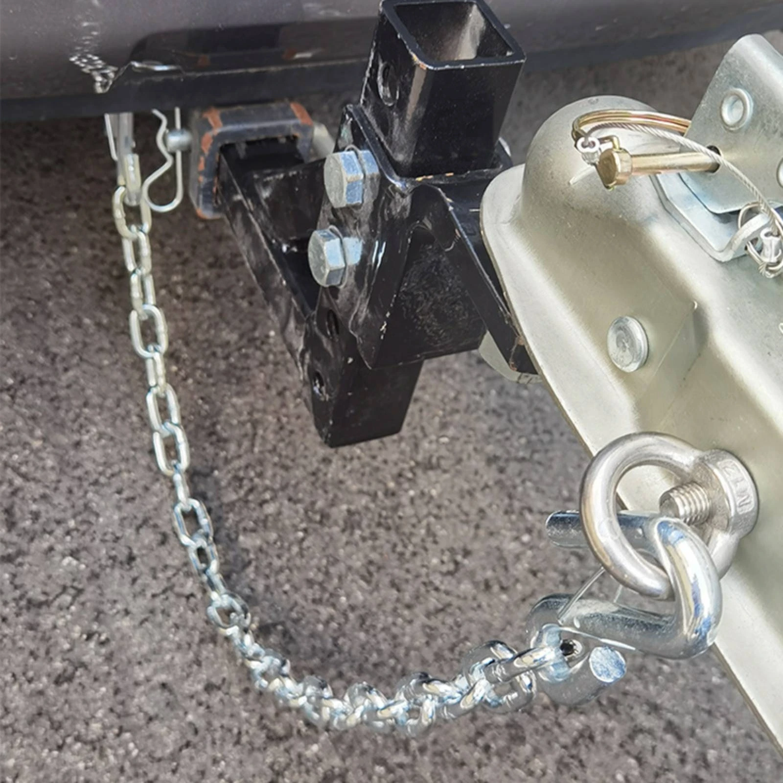 Trailer Safety Chain with S-Hooks 3500 Lb Towing Safety Chain with S-Hooks 1m 7mm for Drivers