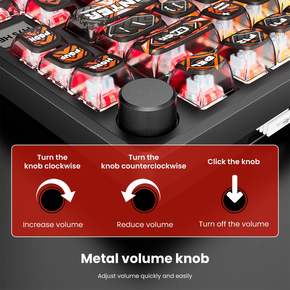 RK ROYAL KLUDGE M75 HE Gamer Magnetische Tastatur 81 Tasten PBT RGB Wired Dichtung E-Sport Mechanische Tastatur RT0,01 mm 8000 Hz 0,125 ms