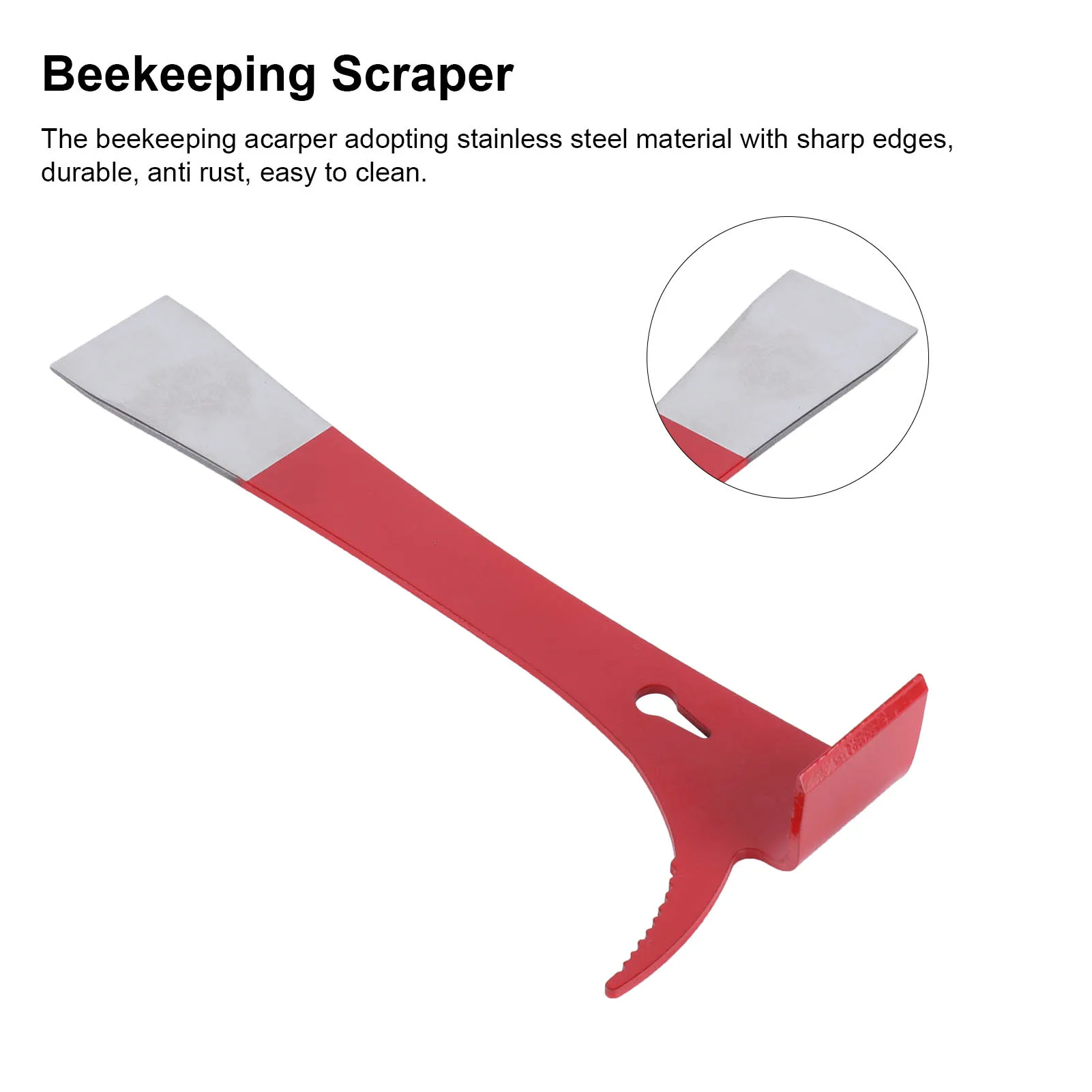 Beekeeper Scraper Stainless Steel Portable Honey Cutting Knife Beekeeping Tools