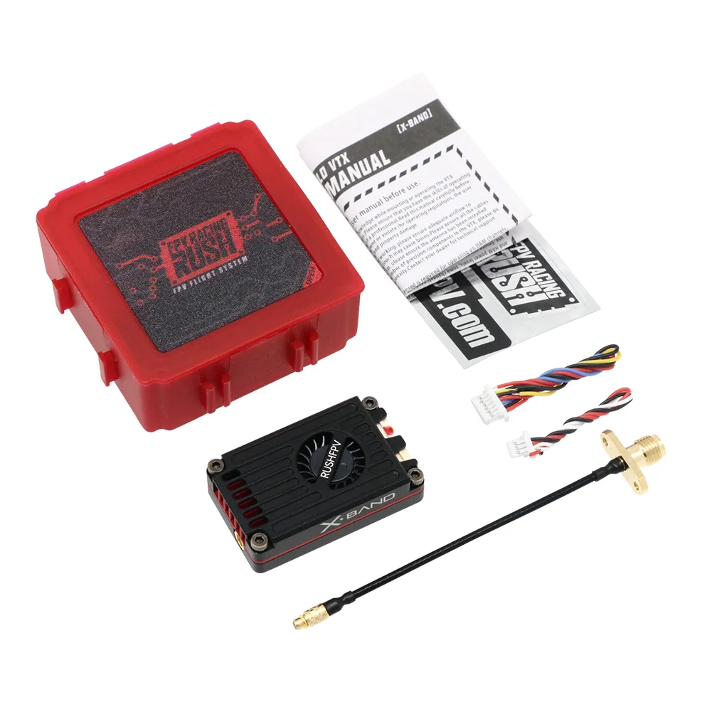 

RUSH TANK XBAND MAX SOLO 2,5 Вт VTX 4,9G Высокомощный видеопередатчик с корпусом с ЧПУ для RC FPV Дальние дронов с фиксированным крылом DIY