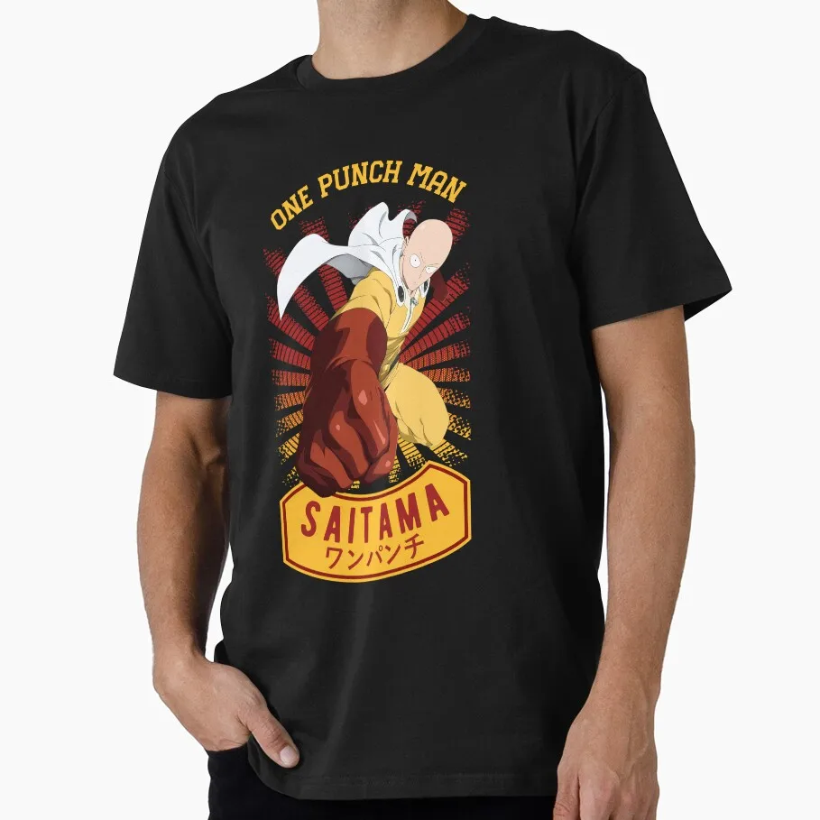 A Hero For Fun Saitama Cartoon Gift T-shirt for Anime lover 1205 One Punch Man Manga Print Graphic Clothes All Size Tops S-6XL