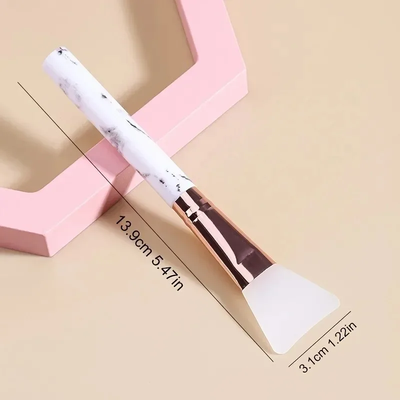 New Marble Face Mask Brush Silicone Soft Head Beauty Brush Makeup Tool Mixing Spatula