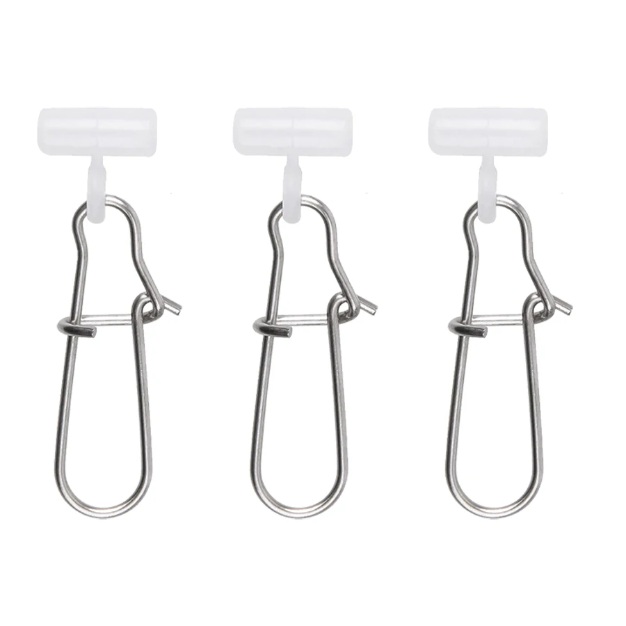 

25Pcs Fishing Line Sinker Slides Catfishing Rig Sinker Slider Swivel Stainless Steel Double Lock Snaps Saltwater Fishing Tackle