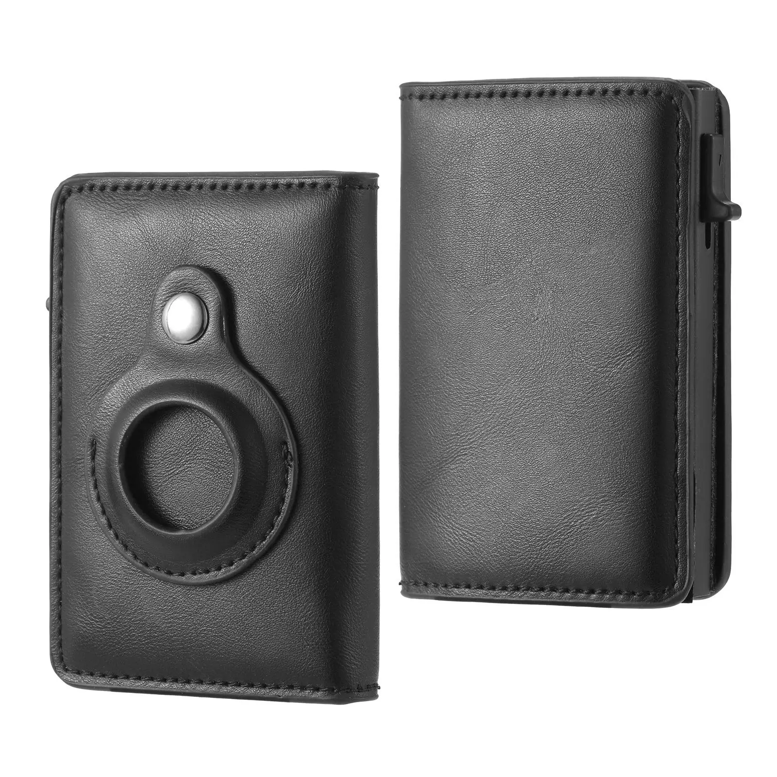 RFID Theft Protection Men's Minimalist Wallet Credit Card Holder for AirTag Ultra Slim Carbon Fiber ID Holders Cardholder