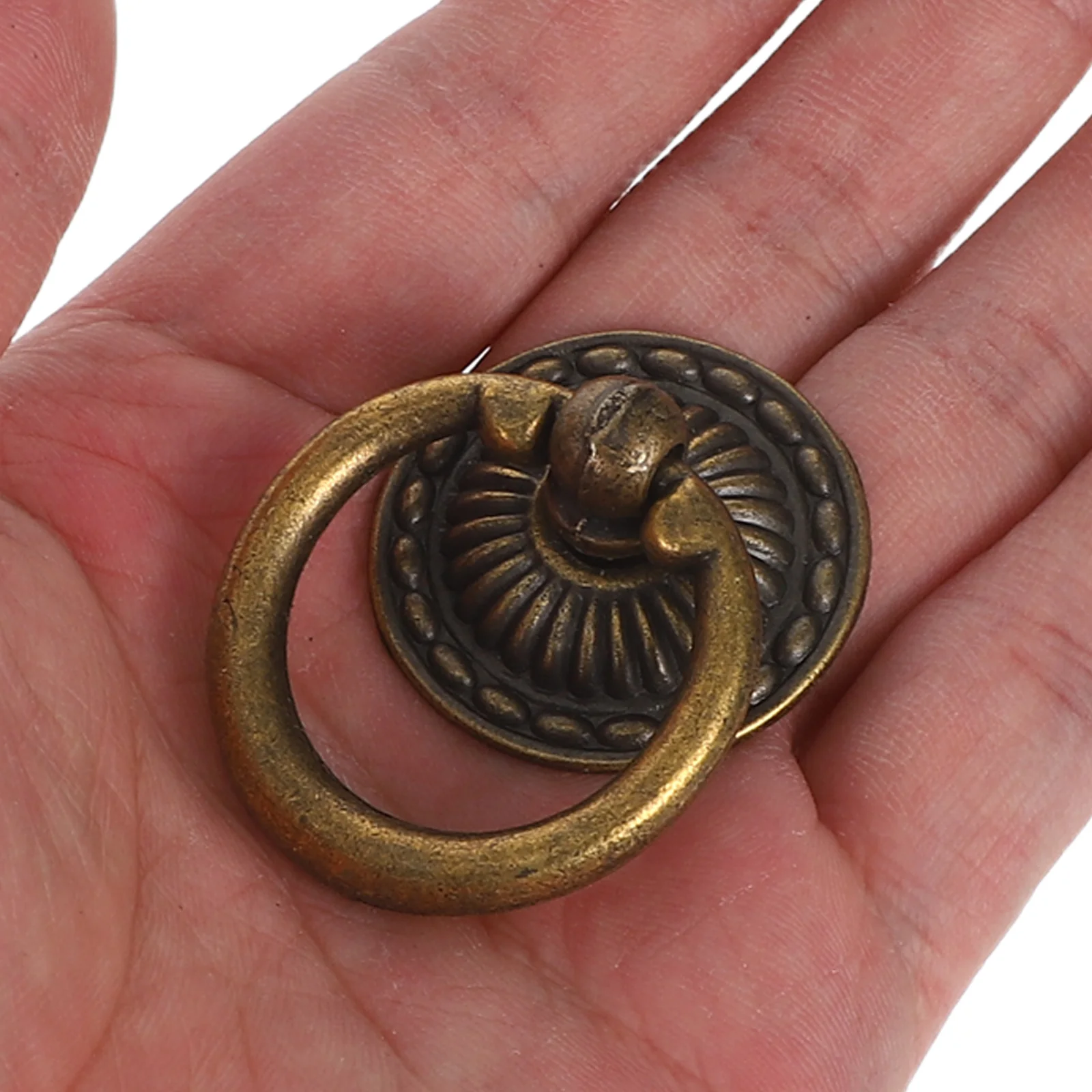 

8Pcs Vintage Round Dresser Knobs European Style Single Hole Zinc Alloy Drawer Handle Pulls for Kitchen Furniture