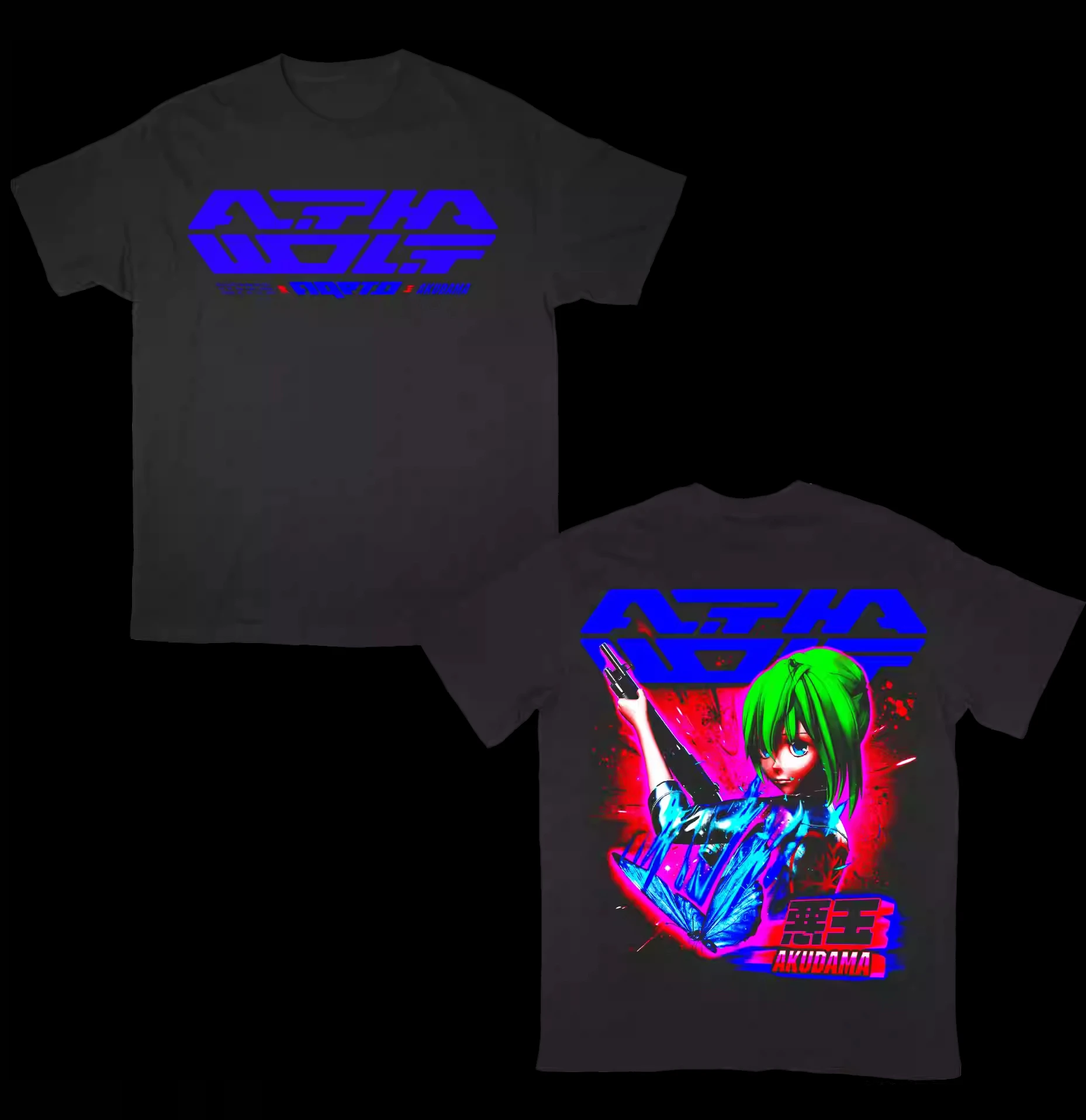 

Australia's New Metal Core Banba ALPHA WOLF Official T-Shirt, Cartoon Anime VR Troopers Vintage Alphabet Pattern T-Shirt