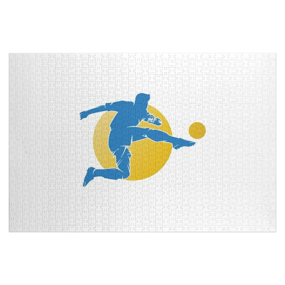 

Soccer player Jigsaw Puzzle With Personalized Photo Customizable Child Gift Puzzle