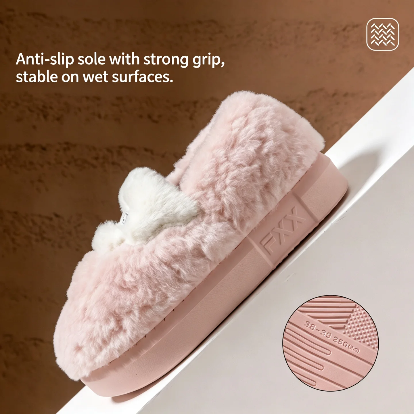 Winter Super Warme Hausschuhe für Damen und Herren, dicke Sohle, Plüsch, weich, bequem, für drinnen, Baumwolle, flauschig, Paar-Schuhe, Freizeit – Detail 14