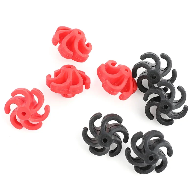 

1pc Bow String Stabilizer Black Red Archery Shooting Hunting Compound Bowstring Rubber Muffler Shock Absorber