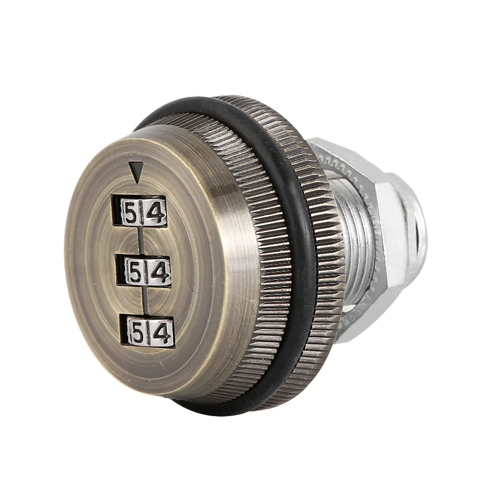 Mechanical Code 3-Digit Password Mailbox Cabinet Lock Zinc Alloy