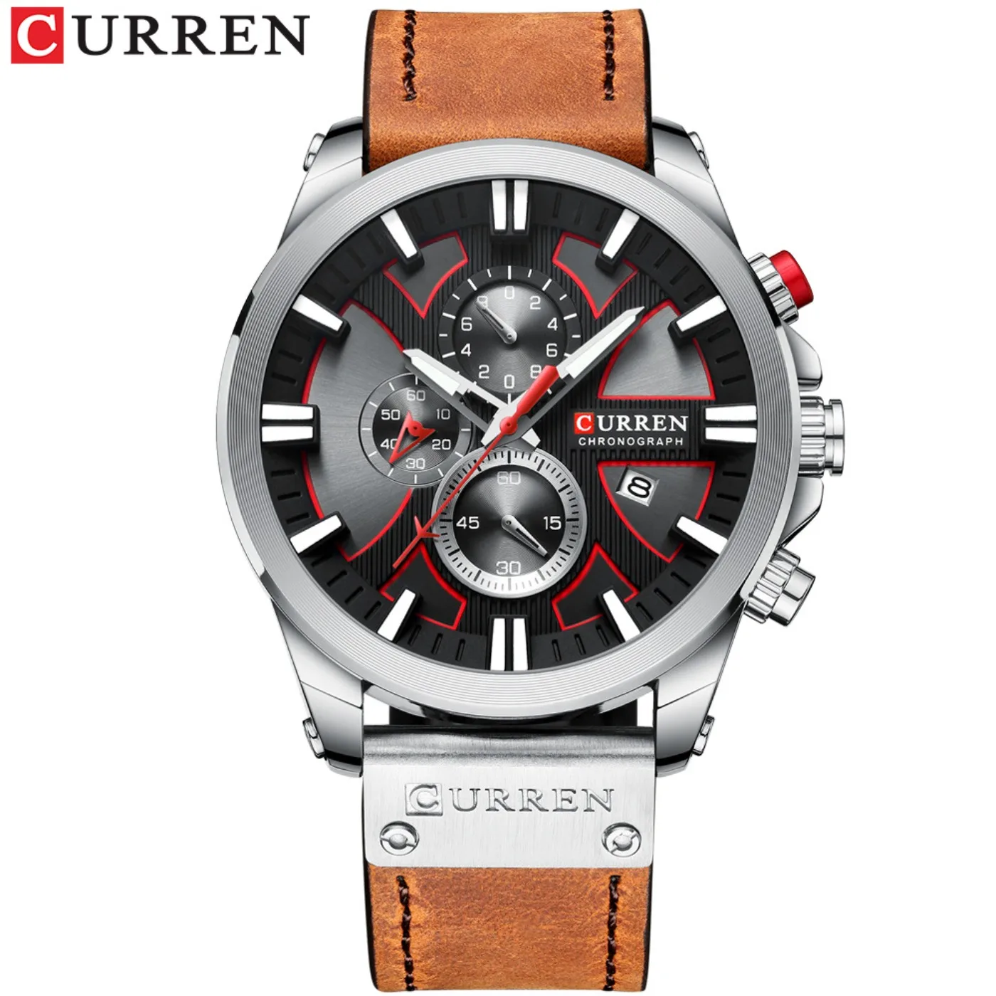New CURREN Men Watches Fashion Quartz Wrist Watches Men's Military Waterproof Sports Watch Male Date Clock Relogio Masculino view 5