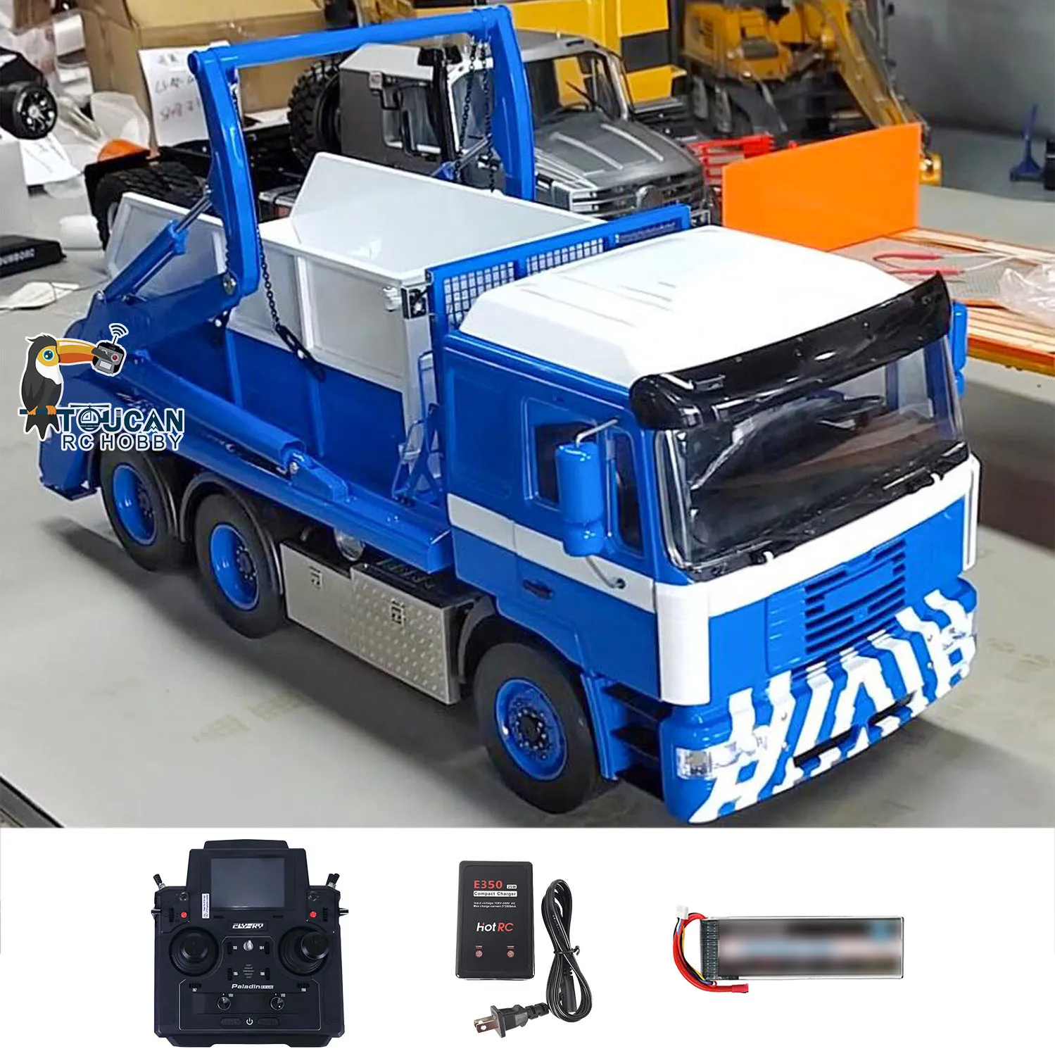 1/14 Metal RC Hydraulic Skip Loader VL18U F2000 PL18EV Lite Swing Arm Ready to Run Remoted Truck Vehicle Dump Cars for Boys Toys