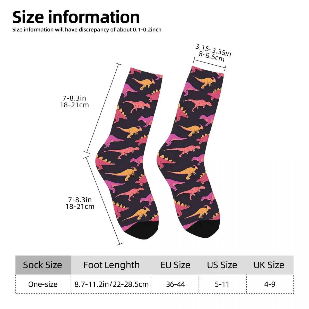 Mosaic Of Dinos 3 Socks Harajuku Sweat Absorbing Stockings All Season Long Socks Accessories for Unisex Gifts