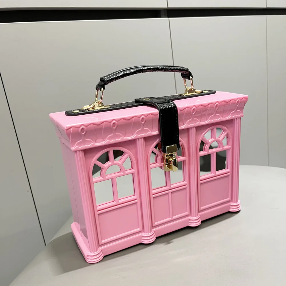 

Women's Box Bag Single Shoulder Crossbody Bag Handheld Evening Bag Gradient Color