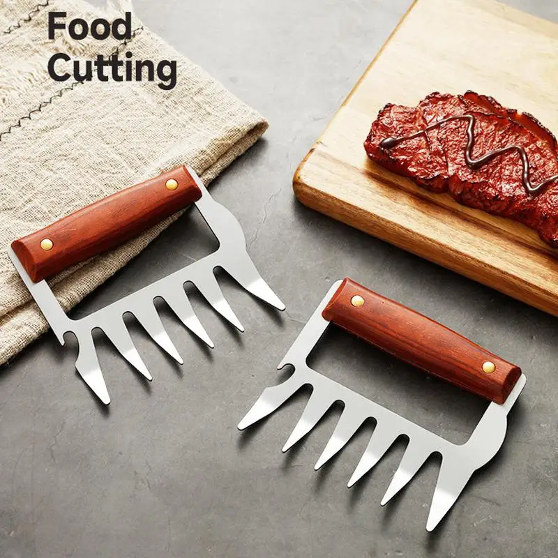 Outdoor BBQ Bear Claws Pull Shred Pork Meat Shredder Fork Clamp Manual Roasting Tool Kitchen Accessories Gadget