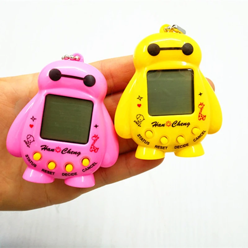 Cartoon Cute Robot Classic Nostalgia Pet Game Machine Creative Fun Virtual Pet Raising Mini Handheld Electronic Game Machine