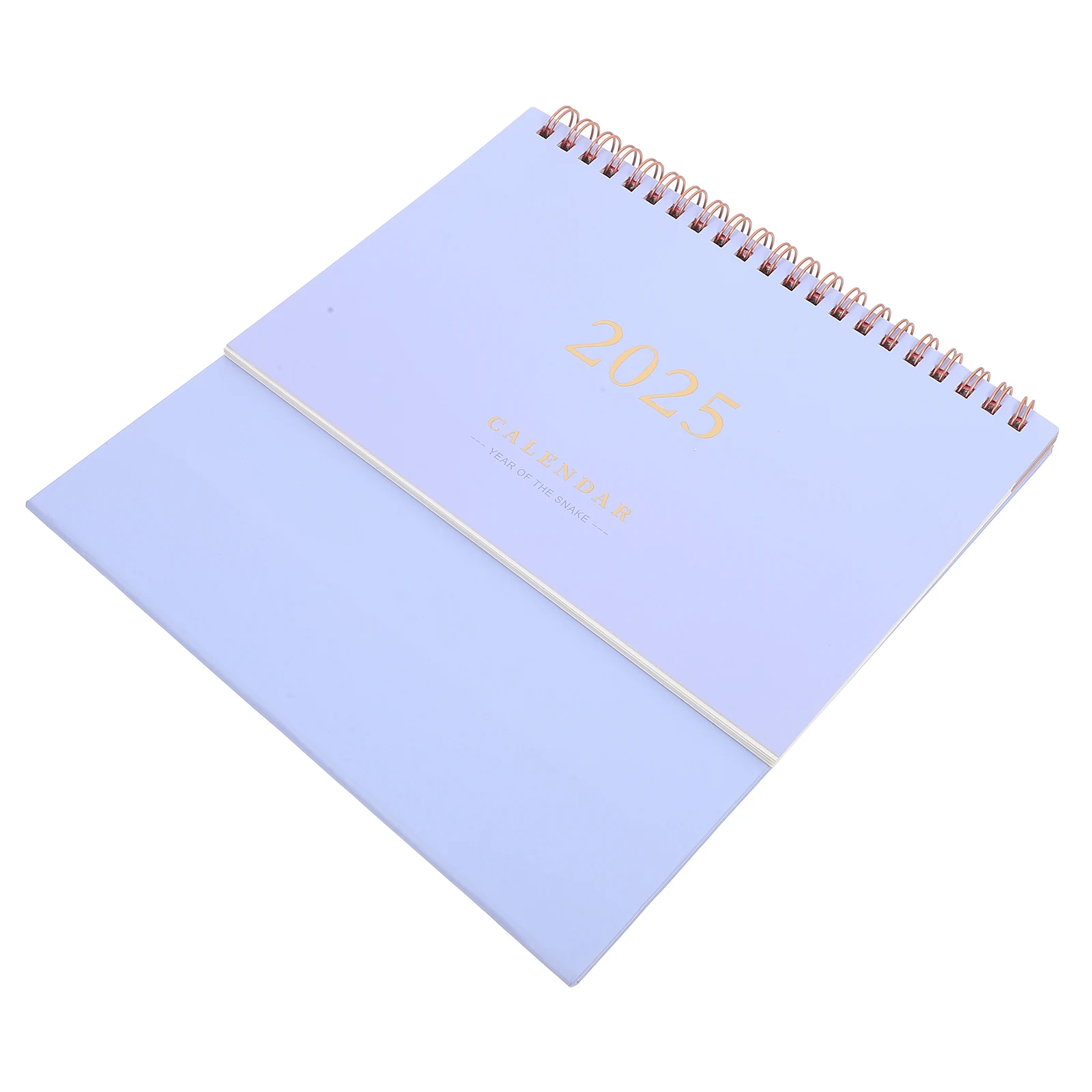 

2025 Gold Foil Desk Minimalist Aesthetic for Office Home Thick Paper Metal Binding Daily Planner Decorative
