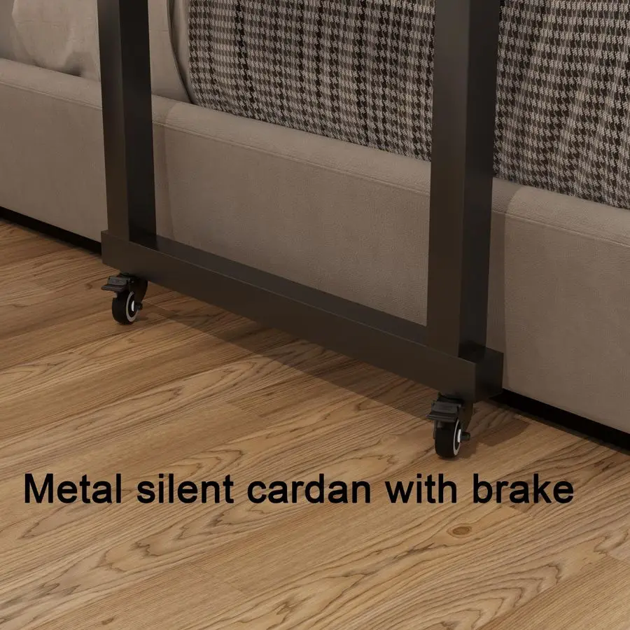 مكتب فوق السرير مع عجلات King amp Queen Bed Table طاولة كمبيوتر محمول رمادي، QQ950