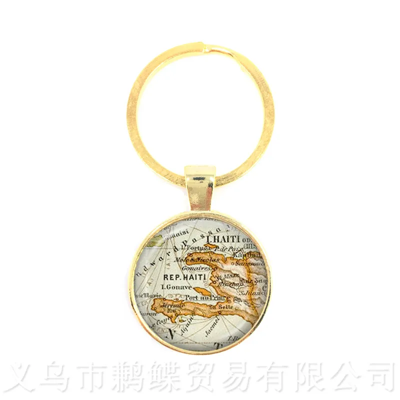 2018 Globe World Map Keychains Vintage World Map Keyring For Men And Women Children Pendant Antique Vintage Bronze