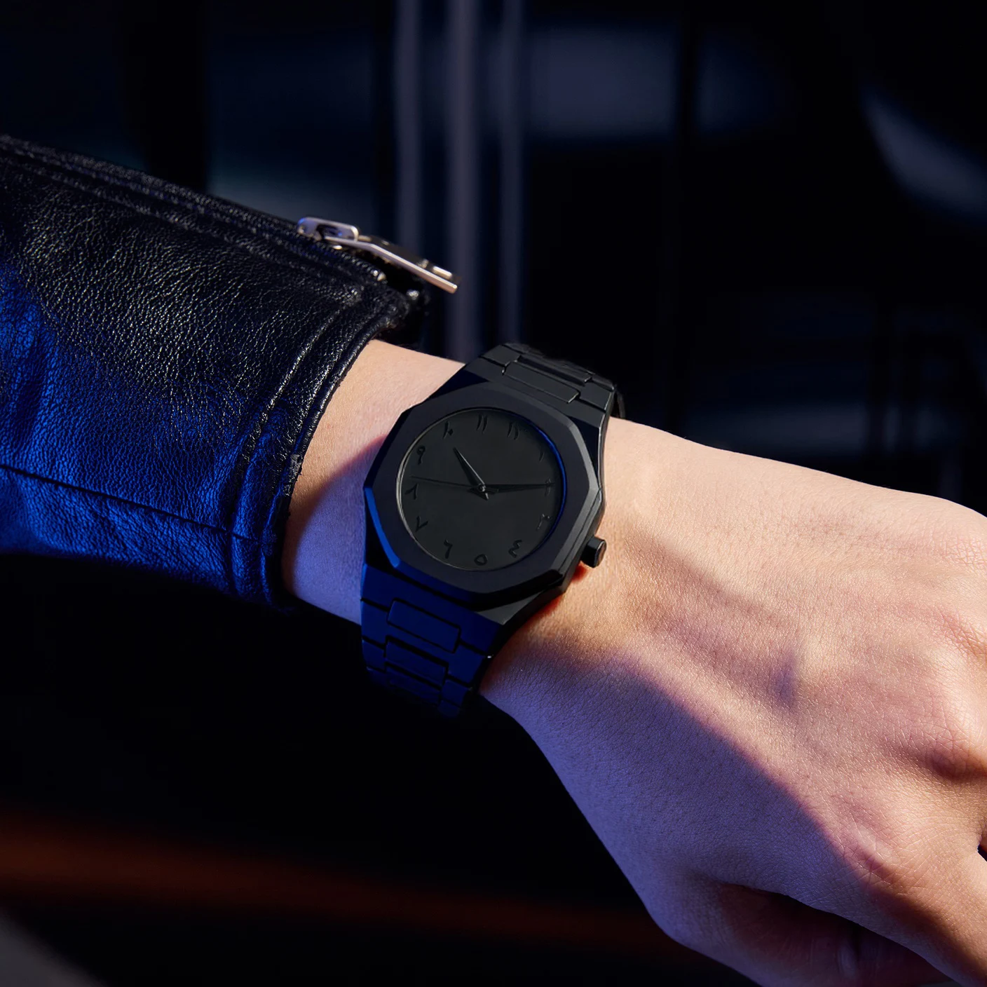 Explosions dopamine watch men's and women's black high-grade casual Joker waterproof student youth watch.