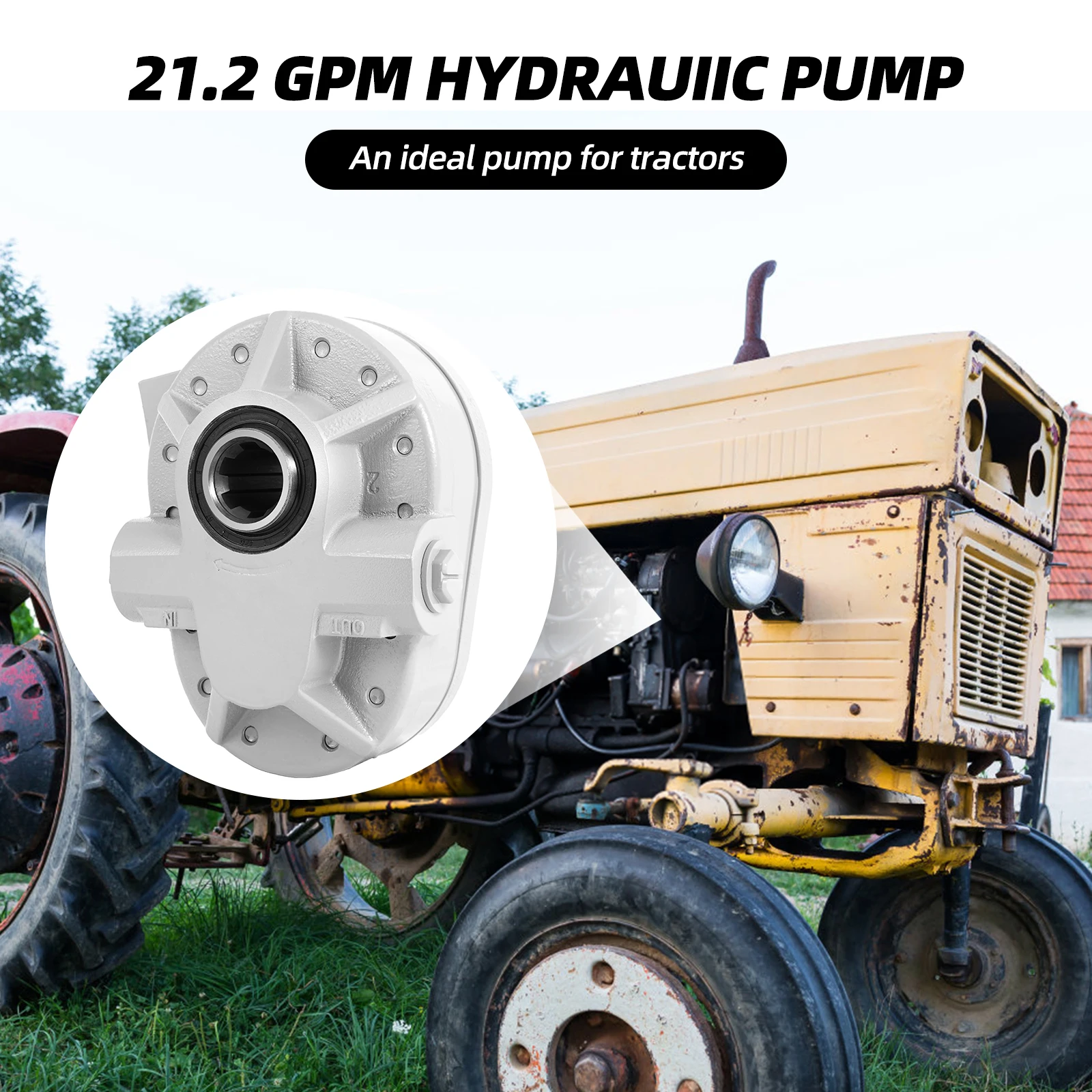 شحن سريع ارتفاع ضغط 21GPM 2250PSI 540RPM مضخة PTO مضخة هيدروليكية عالمية جديدة للجرارات