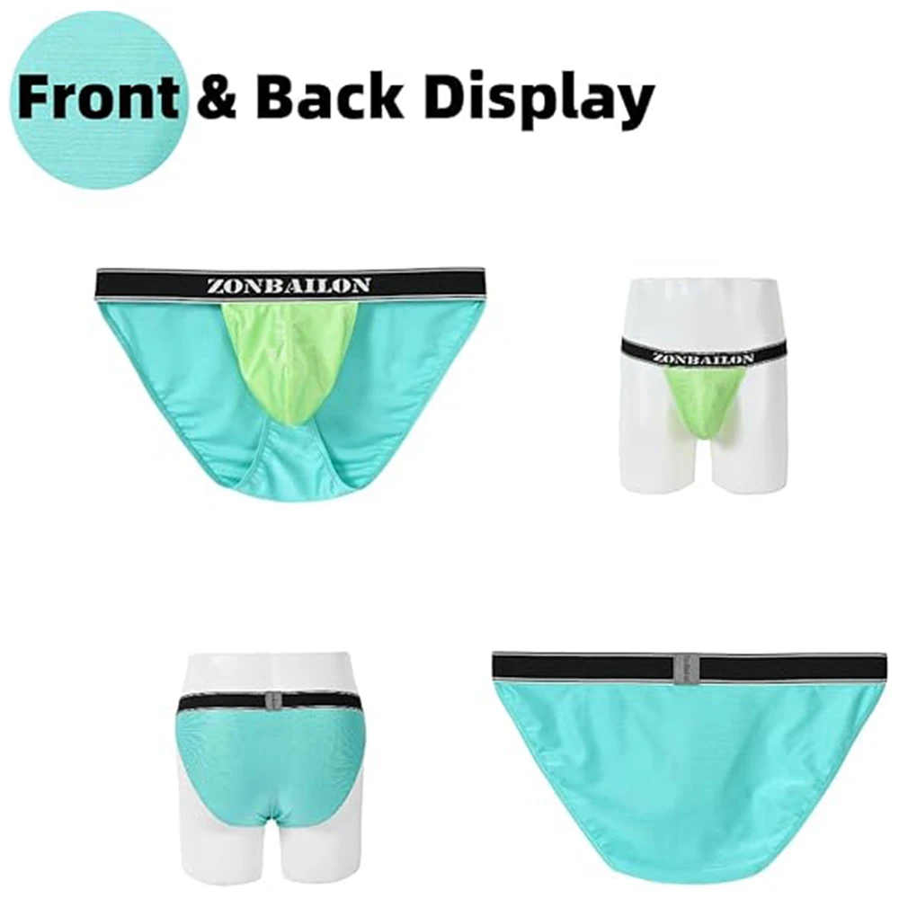 ZONBAILON Men's Underwear Stretch Pouch Sexy Low Rise Briefs with Bulge Enhancing Briefs For Men