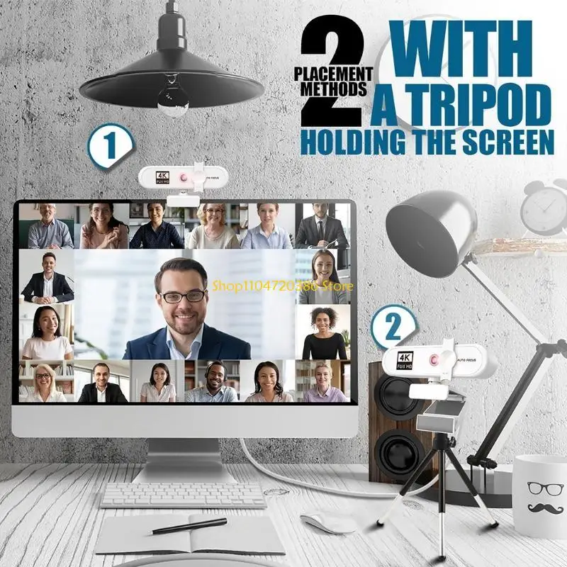 

K0EA USB Широкоэкранная конфиденциальная крышка Веб-камера 1080P Встроенный микрофон Конференц-связь