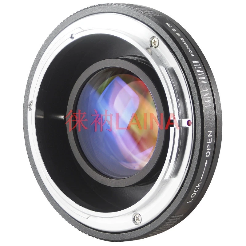 

Адаптер-редуктор LAINA FD FL на M4/3 (турбо-переходник) для объективов Canon, Olympus, Panasonic GF7, GH5, GX8, EM1, EM5, EM10
