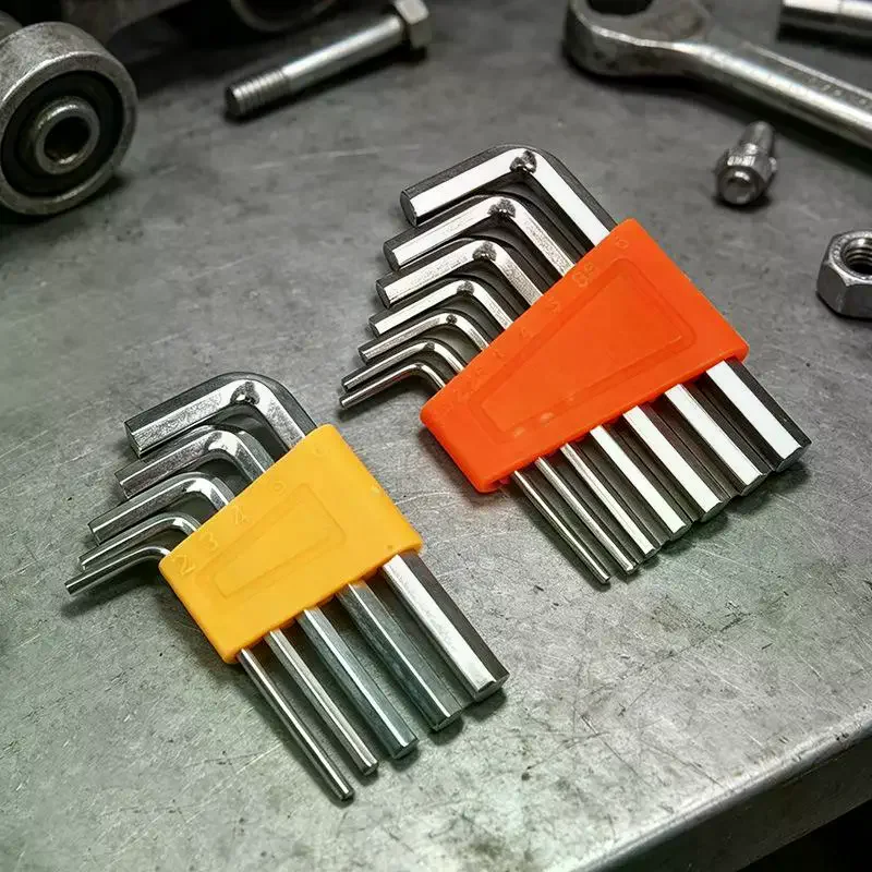 5/8 Pcs Allen Wrench Metric Inch L Wrench Size Allen Key Short Arm Tool Set Easy To Carry In Pocket