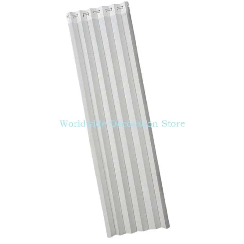 

Q39B Foldable Door Curtain Sheer Panel For Room Partition Lightweight And Washable Polyester Fabric