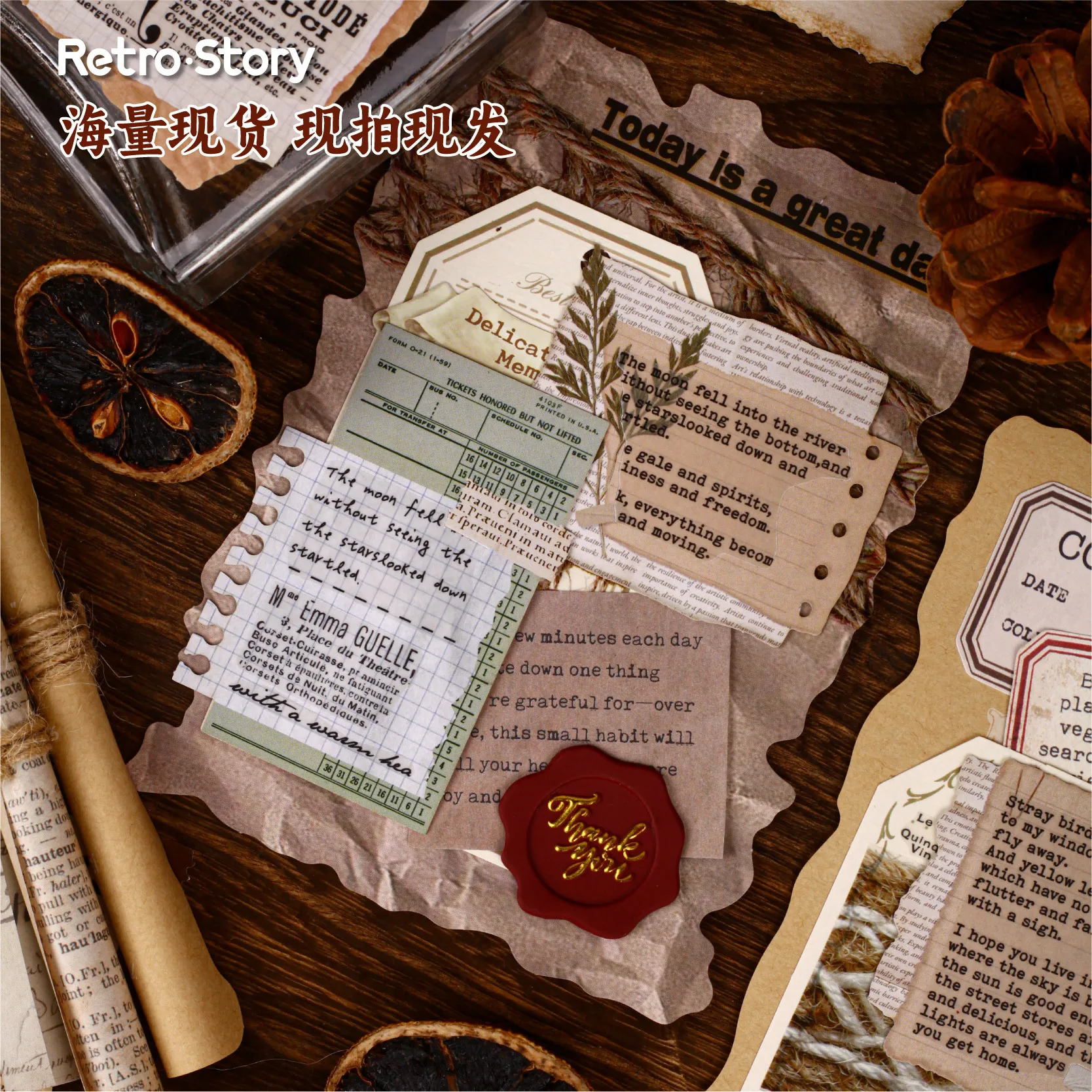 8pcs Kawaii Stationery Stickers trace Diary Junk Journal  Planner Decorative Mobile Sticker Scrapbooking