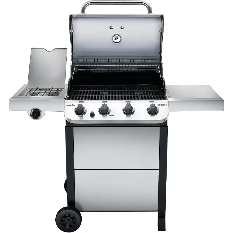 Char-Broil Performance Series Convective 4-Burner with Side Burner Cart Propane Gas Stainless Steel Grill - 463377319