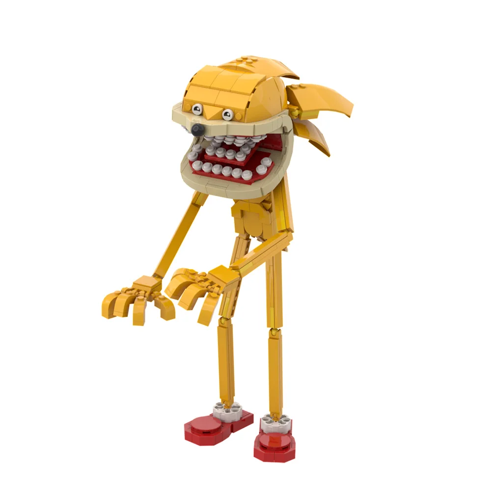 MOC – blocs de construction de personnages animés Sonices, modèle d'horreur, hérisson périné, figurine d'action à assembler, briques, jouet, cadeau d'halloween