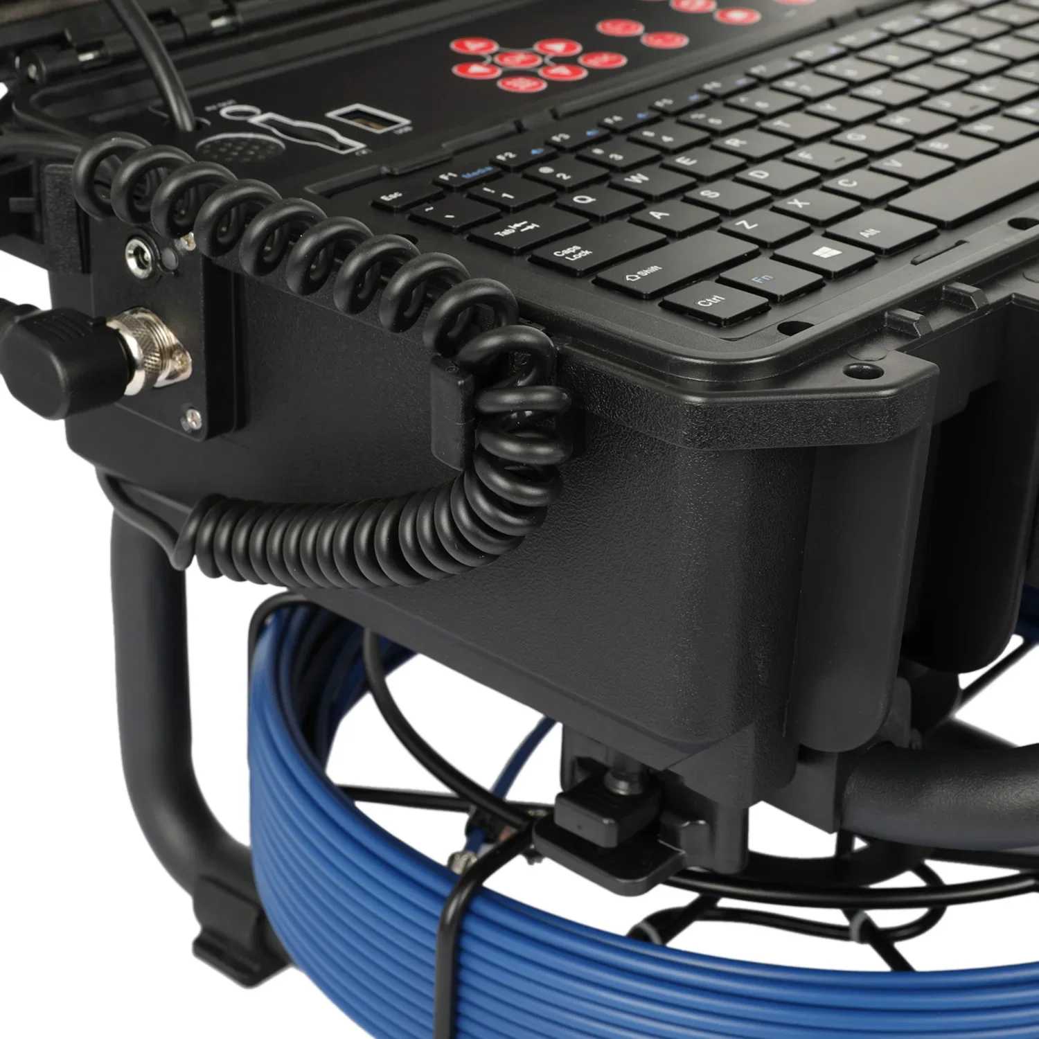 Câmera de inspeção de tubulação de esgoto de drenagem com cabeça de câmera de 12,8 mm opcional sonda de 512 Hz