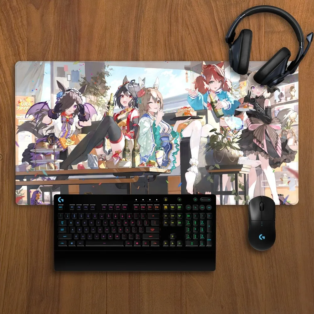 Uma Musume Mousepad Non-slip Lockedge Office Student Gaming Thickened Large Writing Pad Cushion