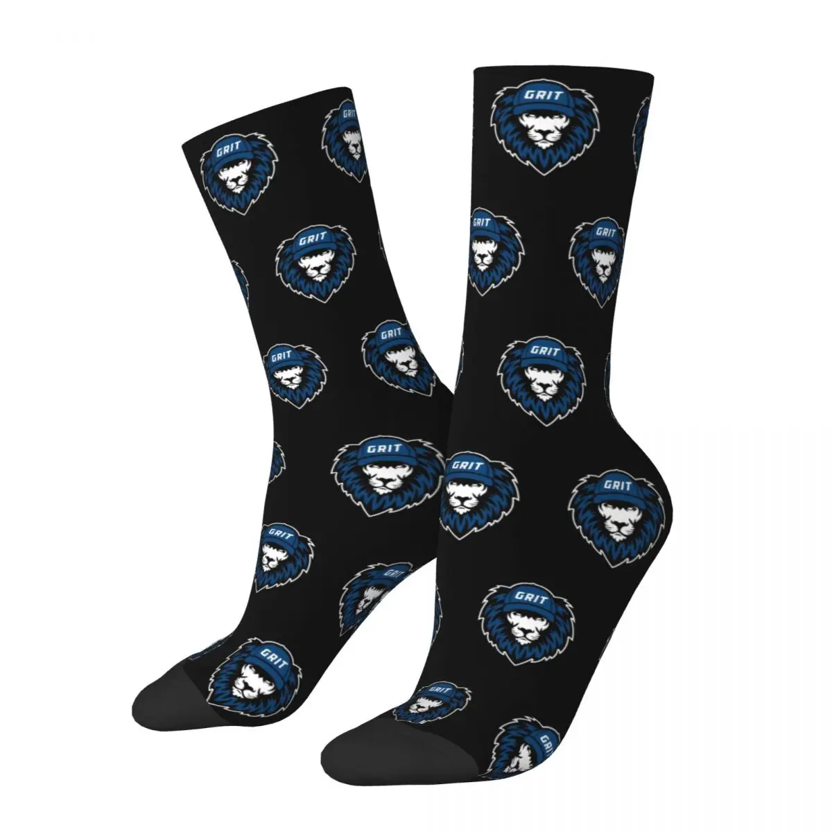 Detroit Grit Dan Campbell Football Socks Men Women Polyester Fashion Lions Socks Harajuku Spring Summer Autumn Winter Socks