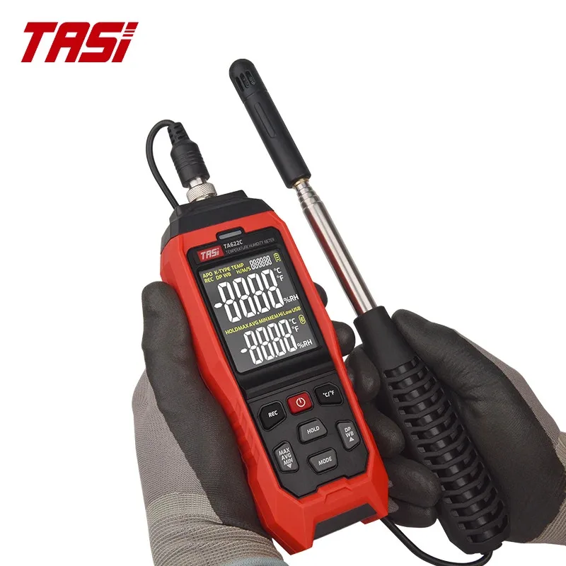 

For Sea Shipping, CustomizedTASI TA622C Waterproof Multifunction Hygrometer Thermometer Accurate Environmental Monitoring with O