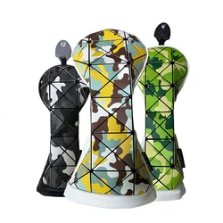 Golf Club Headcovers for Driver Fairway Hybrid Wood Head Covers Camo style club cover Adopting a special design and new PU mater