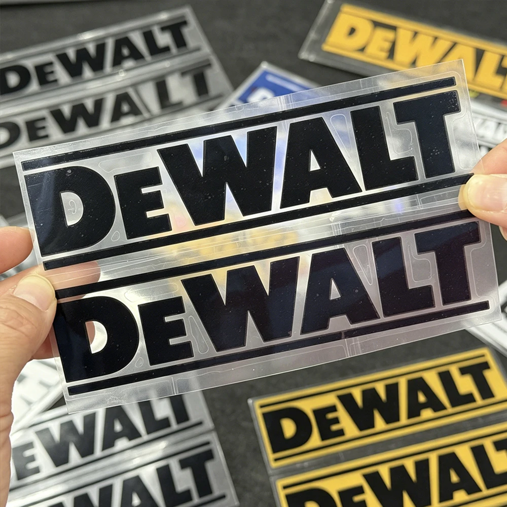 

Reflective DEWALT Logo Stickers Waterproof Vinyl Decals for Car Truck Motorcycle Power Tool Box DIY Decor Accessory