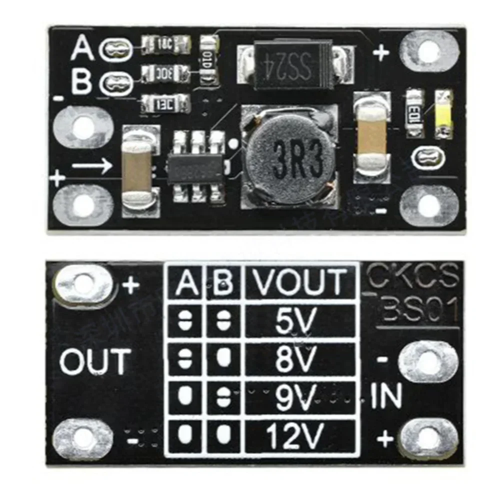 

5/10PCS Newest Multi-function Mini Boost Module Step Up Board 5V/8V/9V/12V 1.5A LED Indicator Diy Electronic Voltage Module