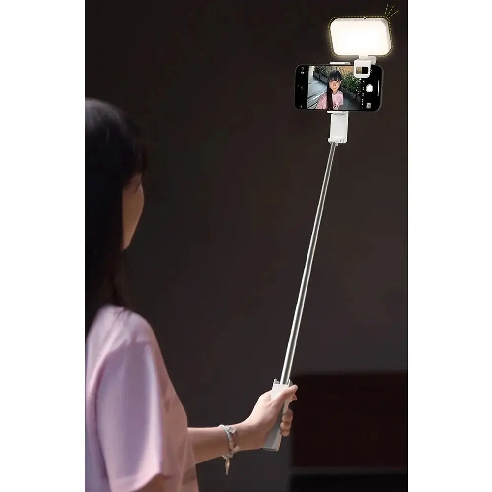 Foldable Mini Bluetooth Selfie Stick 360° Rotation Anti-shake Retractable Phone Bracket Comfortable Grip Lightweight