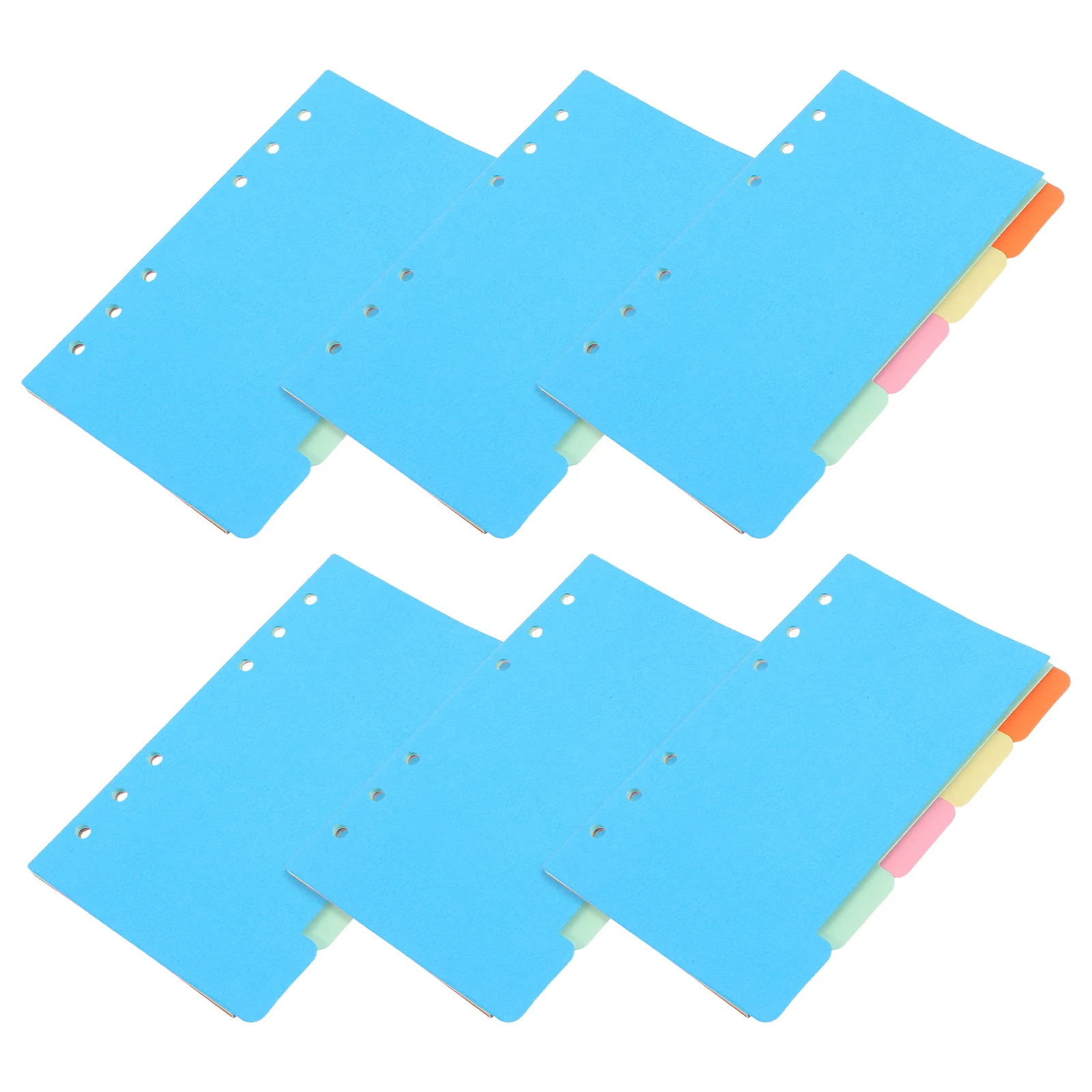 30-teilige Etiketten, Farbteiler, farbige Indexierungskarten, Schulbedarf, Notizbuchpapiere mit Loch