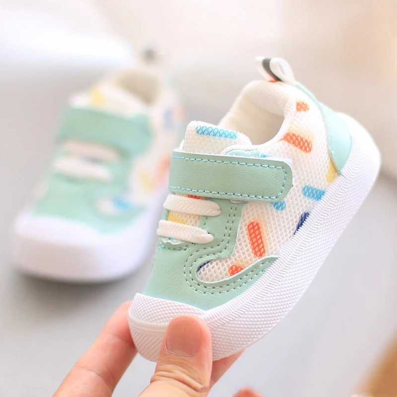 Baby Walking Shoes Spring Autumn Mesh Soft Soled Functional  Boys Girls 1-3 Year Sneakers For Kids Baby Girl