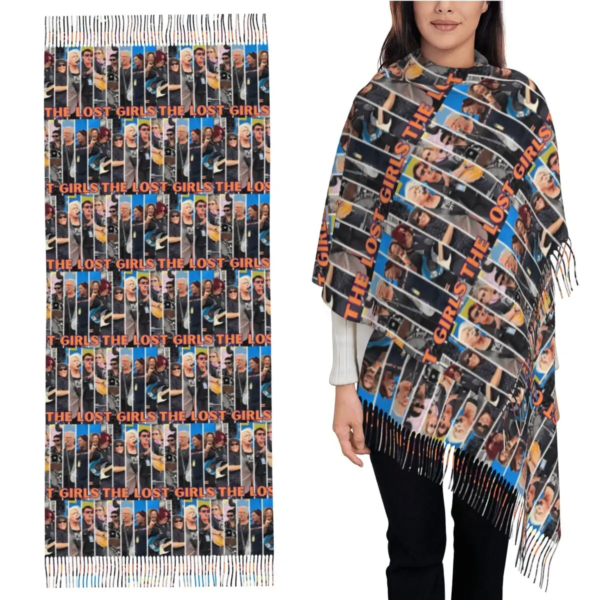 

The Lost Girls Scarf Tassel Scarves Women Soft Warm Shawls and Wraps Large Fall Winter Shawl Wrap