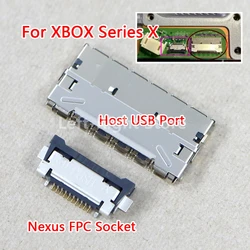 1PC Replacement For Xbox Series X Power / Eject Button Flex Cable Connector For XSX NEXUS FPC Connector Socket Host USB Port