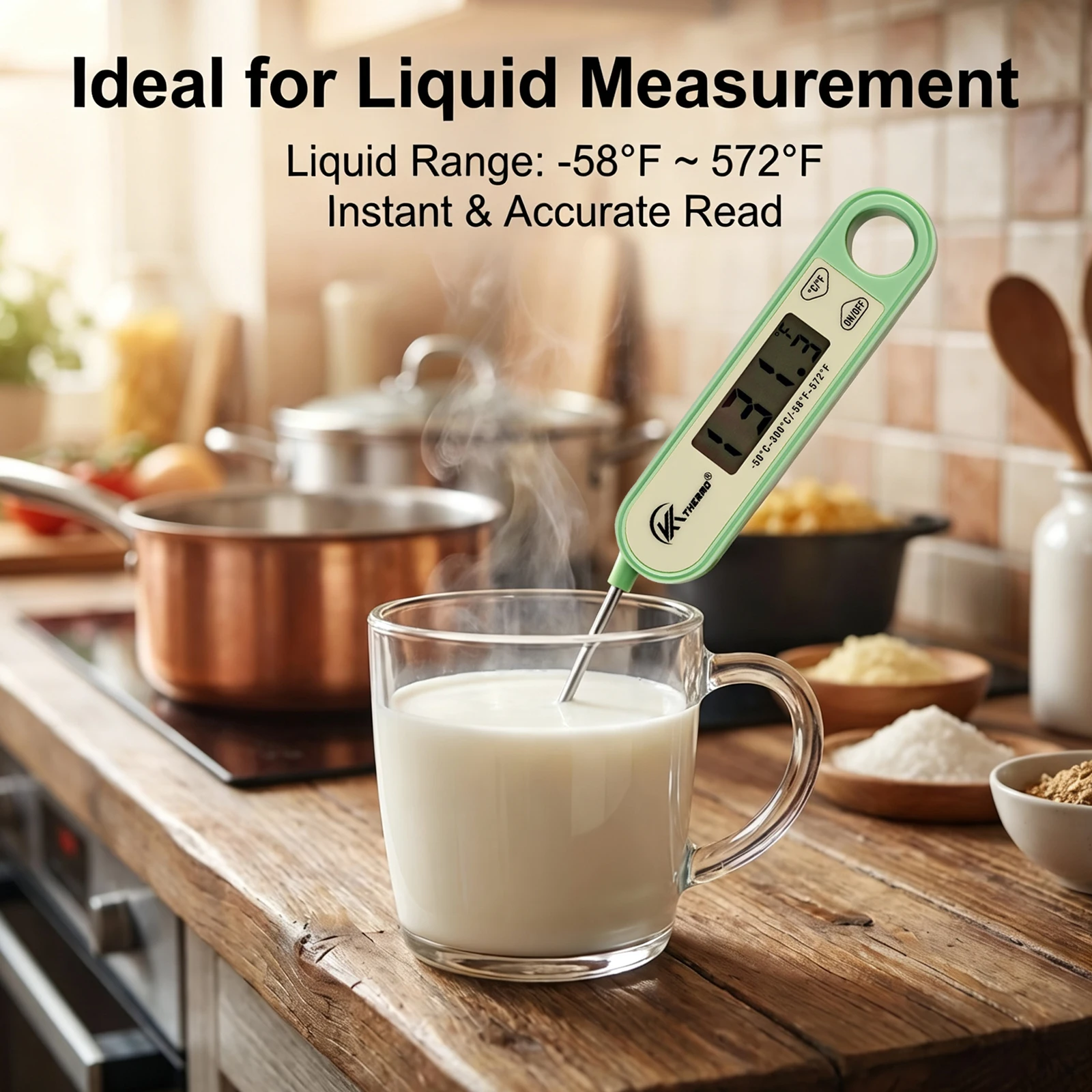 Digitale opvouwbare voedselthe - Instant Read Thermometer recensie en prijs