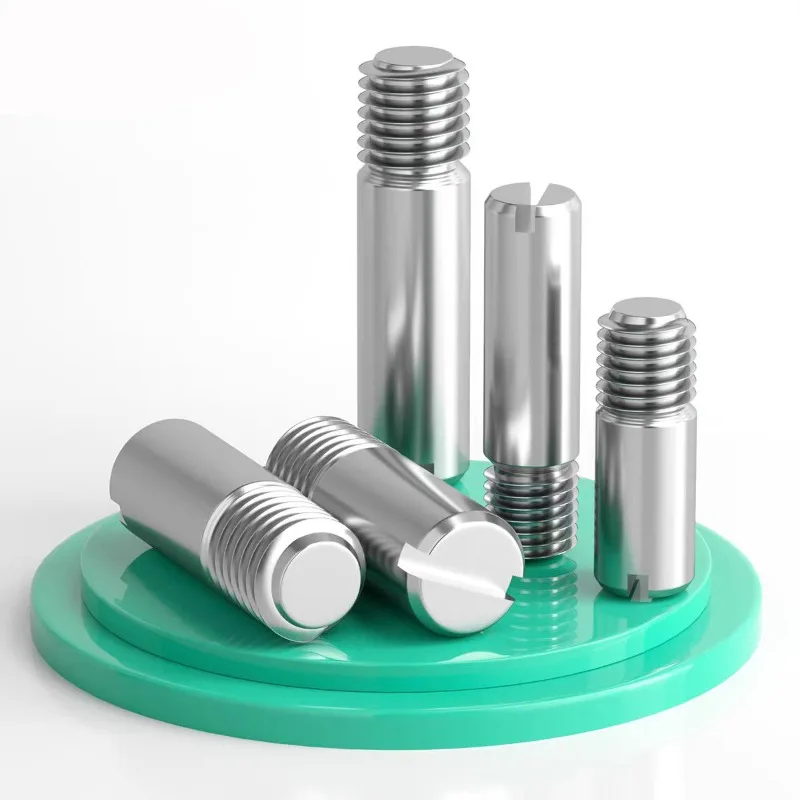 304 Stainless Steel Slotted Head Outside Thread Dowel Pin M2 M2.5 M3 M4 M5 M6 M8 M10 Positioning Shaft
