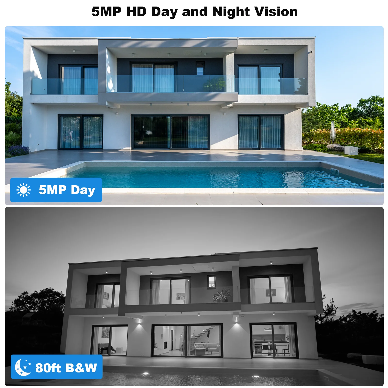 Super 5MP AHD Camera Metal CMOS 2560(H)* 1920(V) telecamera Bullet di sicurezza impermeabile per esterni IR LEDS Night Vision CCTV