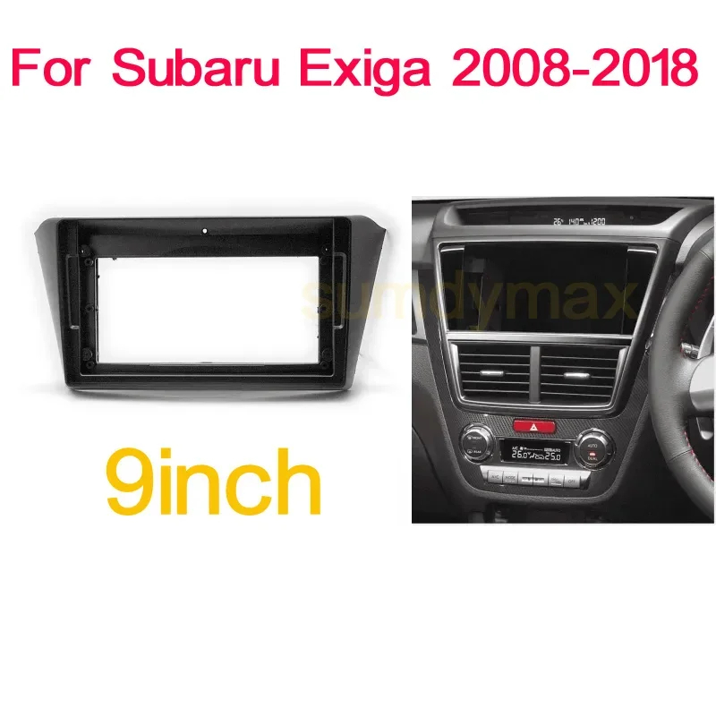 

9-дюймовая рамка для автомобильного радиоприемника 2 Din для Subaru Exiga 2008-2018 с большим экраном 2 Din android, рамка для автомобильного радиоприемника